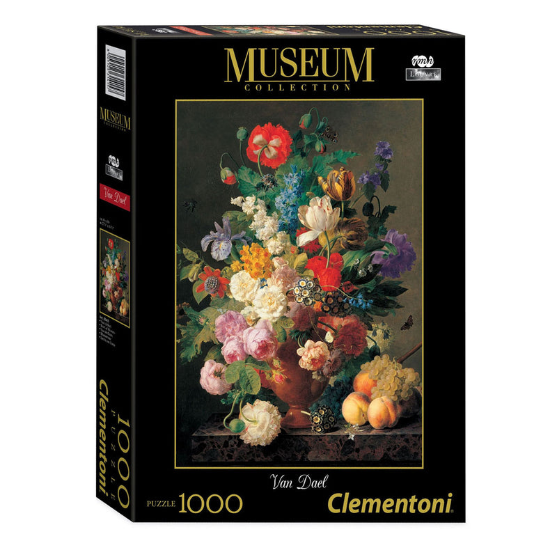 Load image into Gallery viewer, Clementoni Legpuzzel Van Dael Bowl of Flowerst, 1000st.
