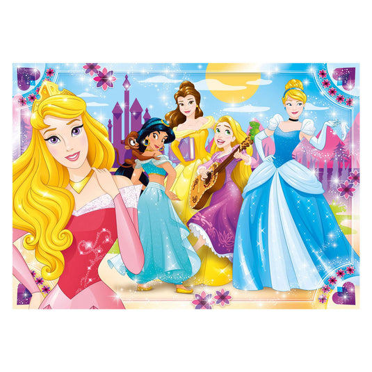 Clementoni legpuzzel super color maxi disney princess, 104st.