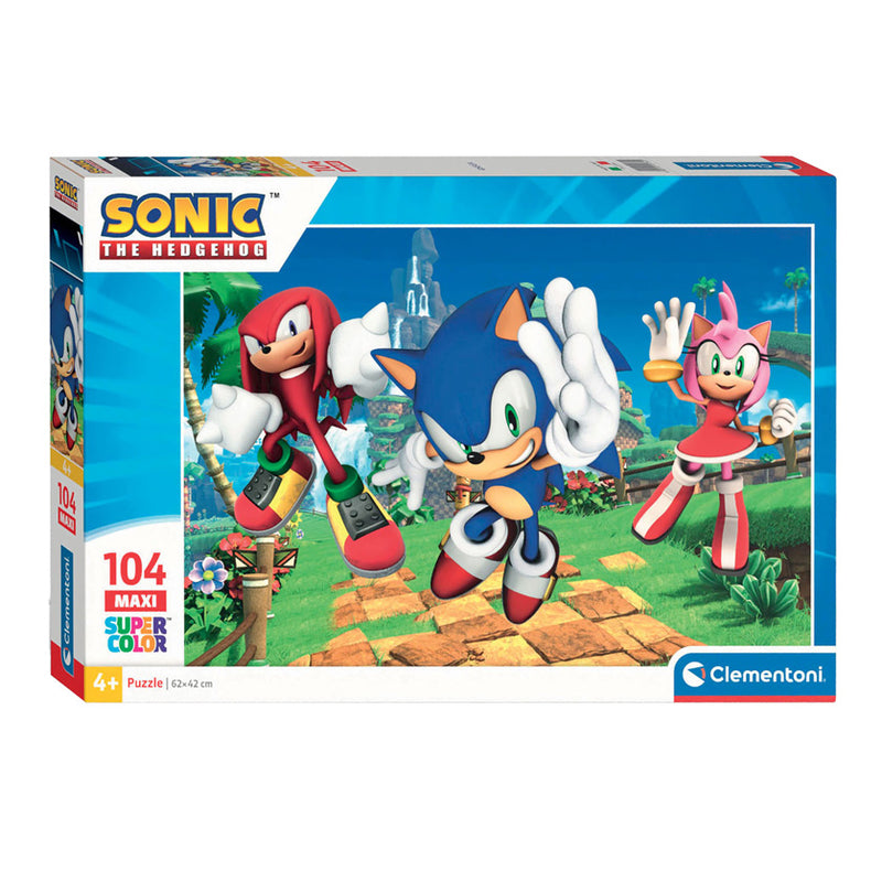Load image into Gallery viewer, Clementoni legpuzzel super color maxi sonic, 104st.
