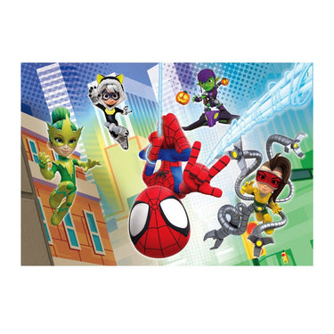 Clementoni puzzel 2x60pcs spidey and his amazing friends =2023==blocco licenza=