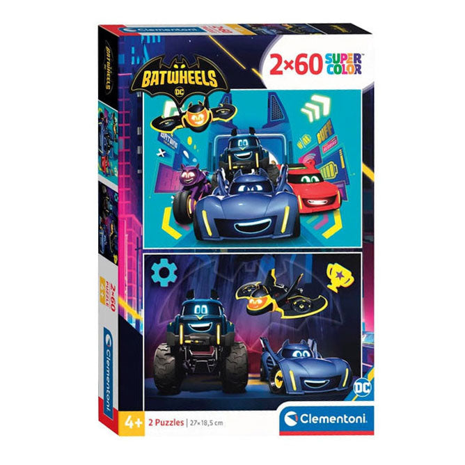 Load image into Gallery viewer, Clementoni legpuzzel super color batwheels, 2x60st.
