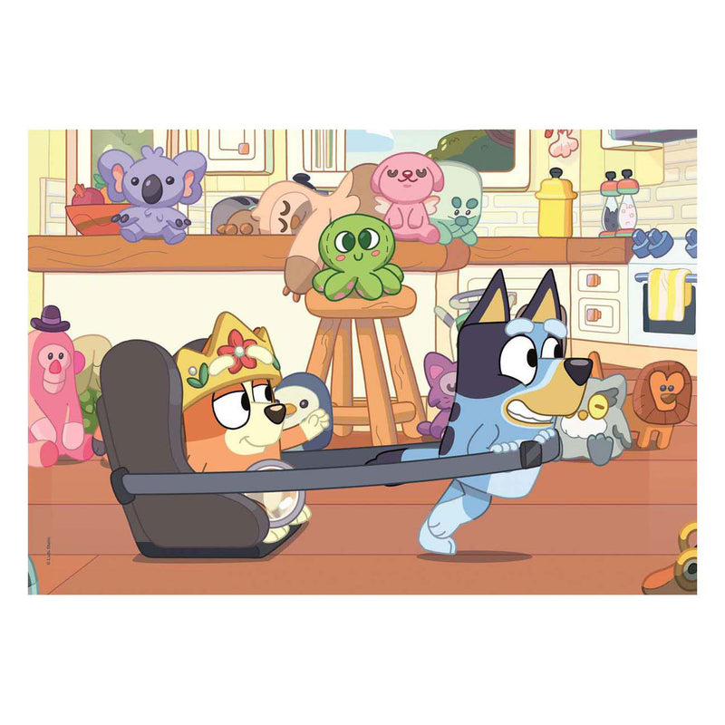 Afbeelding laden in galerijviewer, Clementoni legpuzzel super color bluey, 2x60st.
