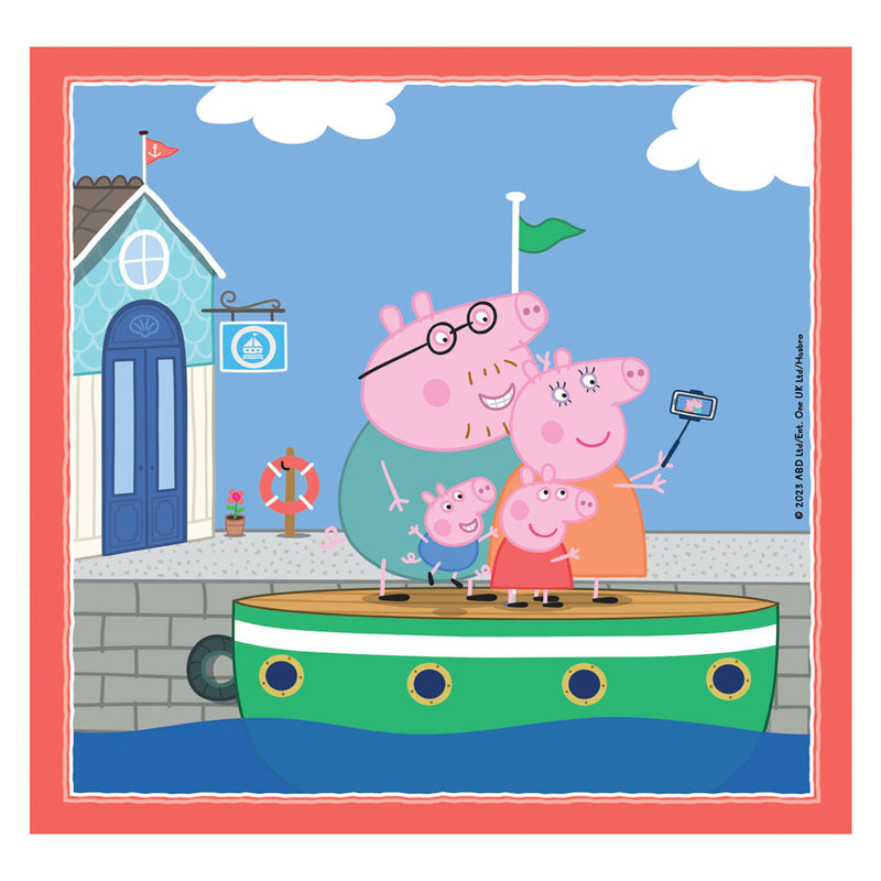Load image into Gallery viewer, Clementoni legpuzzel super color vierkant peppa pig, 3x48st.
