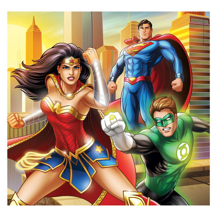 Afbeelding laden in galerijviewer, Clementoni legpuzzel super color vierkant dc comics justice league, 3x48st.
