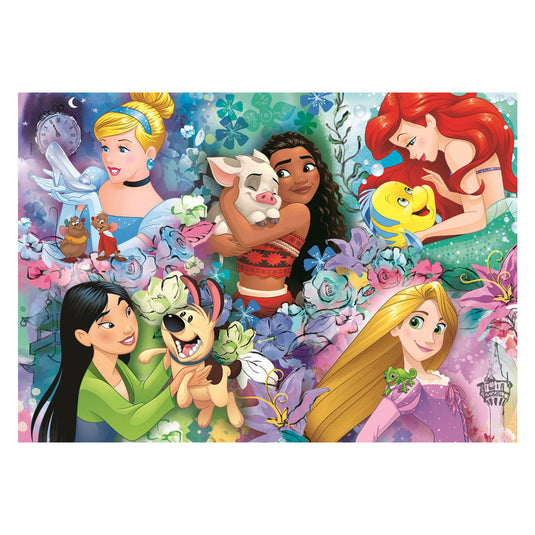Clementoni legpuzzel super color disney princess ii, 60st.