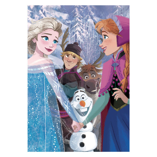 Clementoni legpuzzel super color disney frozen, 104st.