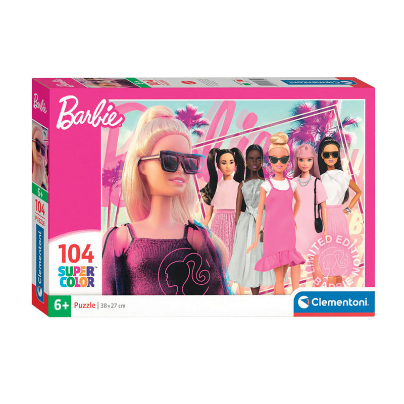 Load image into Gallery viewer, Clementoni legpuzzel super color barbie, 104st.
