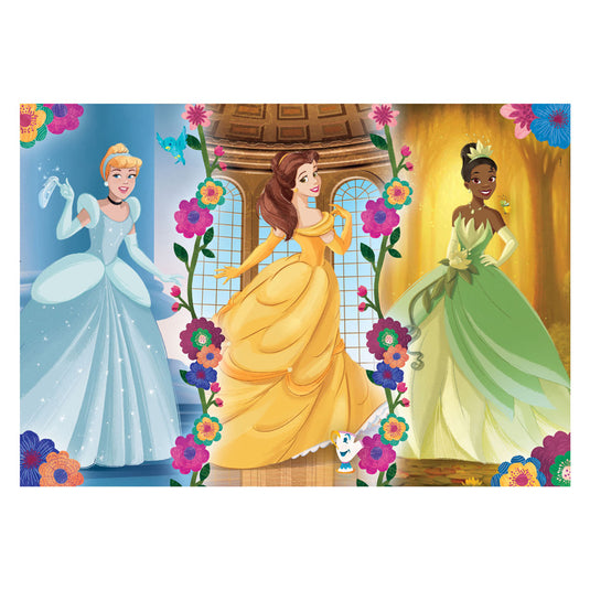 Clementoni legpuzzel super color disney princess, 104st.