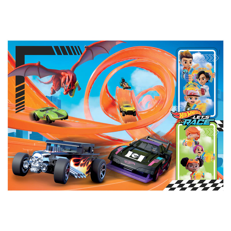 Load image into Gallery viewer, Clementoni legpuzzel super color hot wheels, 104st.
