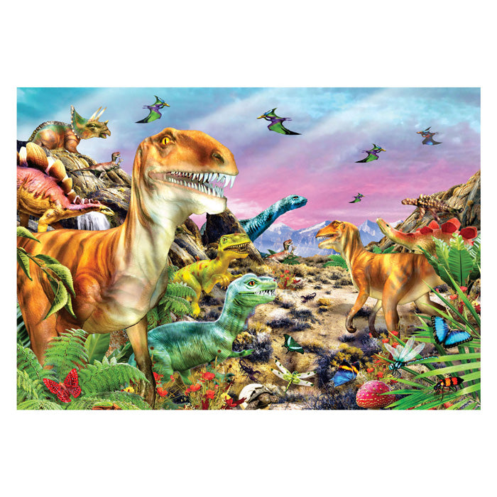 Load image into Gallery viewer, Clementoni legpuzzel super color land of dinosaurs, 104st.
