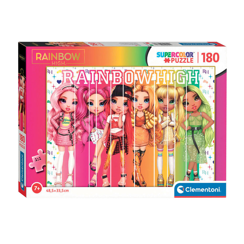 Load image into Gallery viewer, Clementoni Legpuzzel Super Color Rainbow High, 180st.
