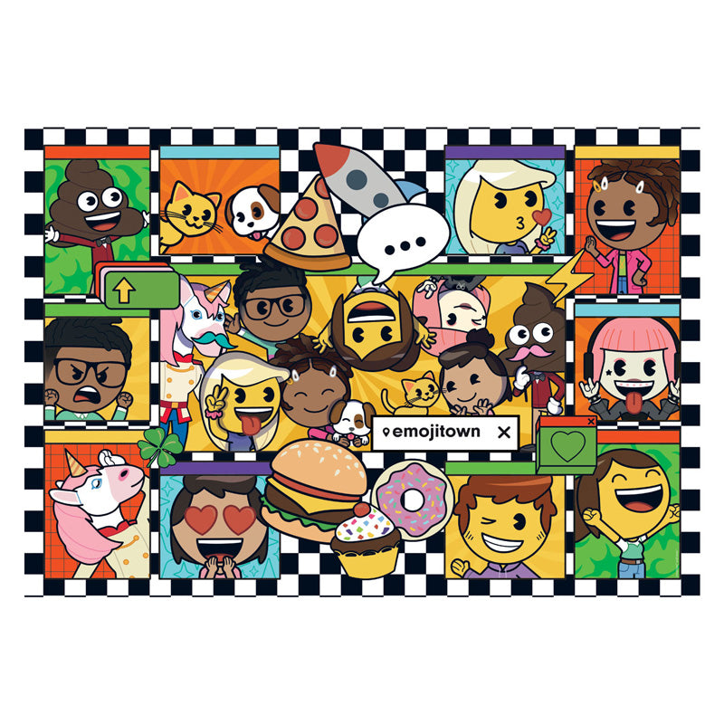 Load image into Gallery viewer, Clementoni legpuzzel super color emoji town, 180st.
