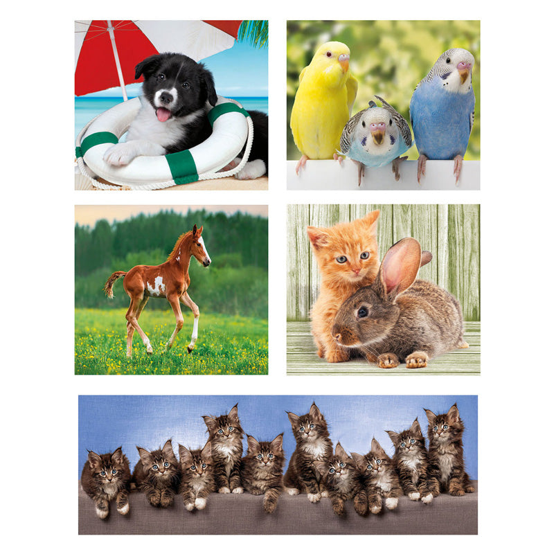 Afbeelding laden in galerijviewer, Clementoni legpuzzel super color 10in1 animal friends
