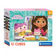 Clementoni blokpuzzel gabby's poppenhuis, 12st.