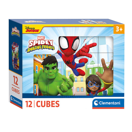 Load image into Gallery viewer, Clementoni blokpuzzel spidey and his amazing friends, 12st.

