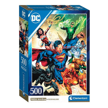 Clementoni legpuzzel dc comics justice league, 500st.