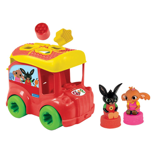 Clementoni baby - vormenstoof bing bus, 7dlg.