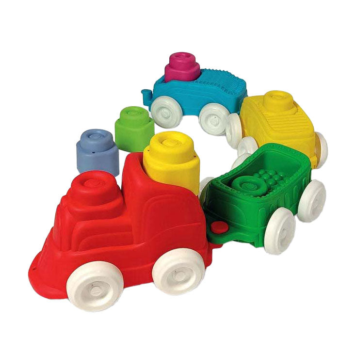 Load image into Gallery viewer, Clementoni baby - clemmy sensory trein met soft blokken, 12dlg.
