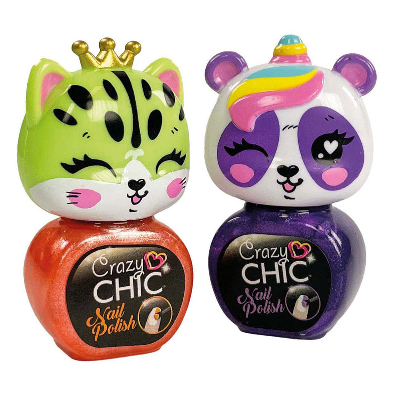 Chargez l'image dans la visionneuse de la galerie, Clementoni crazy chic - nagellak dieren, 2st.
