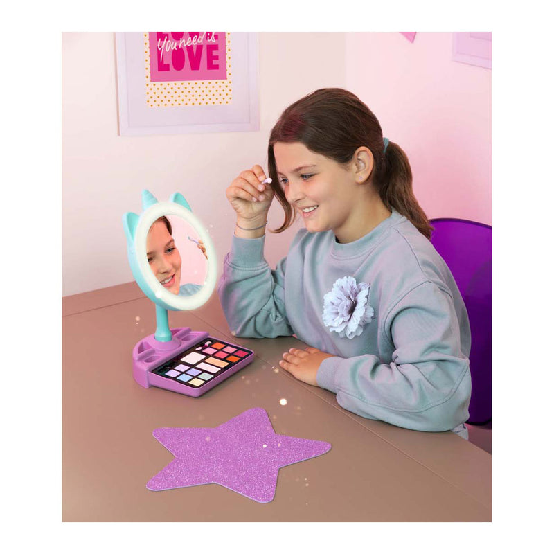 Load image into Gallery viewer, Clementoni crazy chic - eenhoorn spiegel met led ring licht
