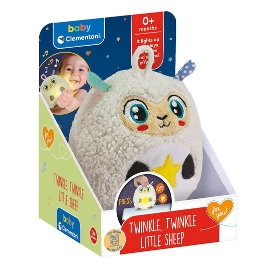 Fox clementoni baby twinkle twinkle kleine schaap knuffel nachtlamp