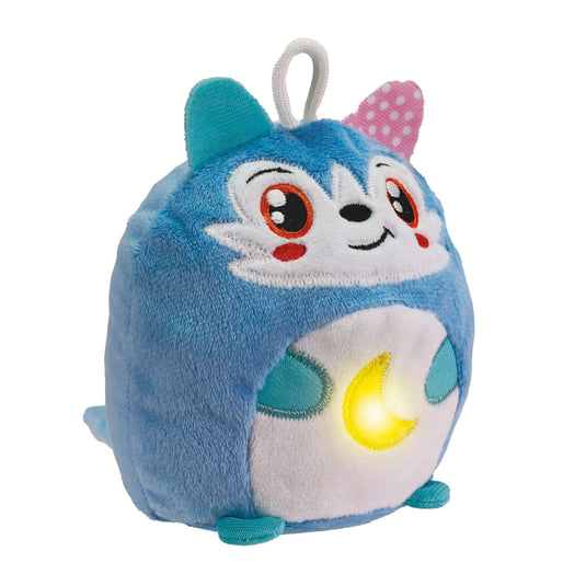 Fox clementoni baby twinkle winkle kleine wolf blauw knuffel nachtlamp