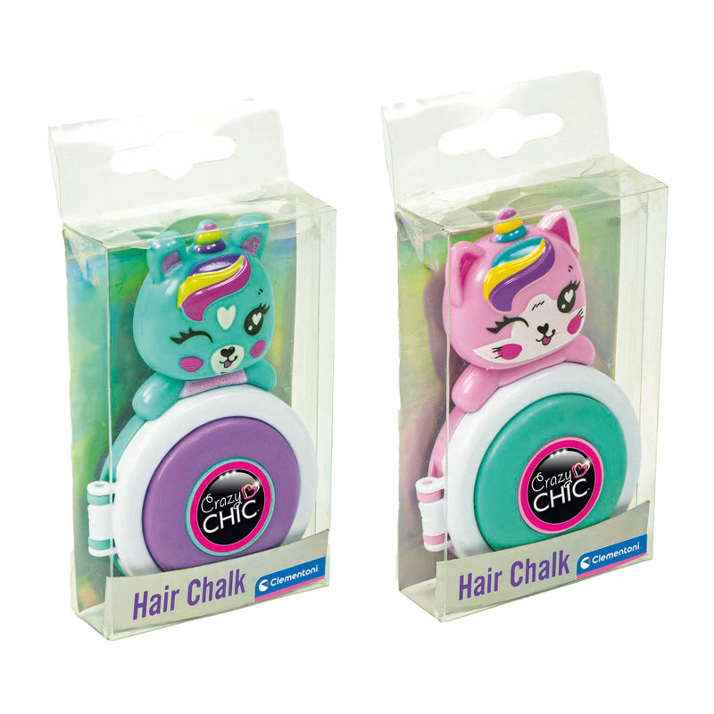 Load image into Gallery viewer, Clementoni crazy chic lovely haarkrijt eenhoorn paars blauw
