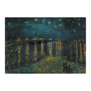 Clementoni legpuzzel kunstwerken sterrennacht boven de rhône, 1000st.