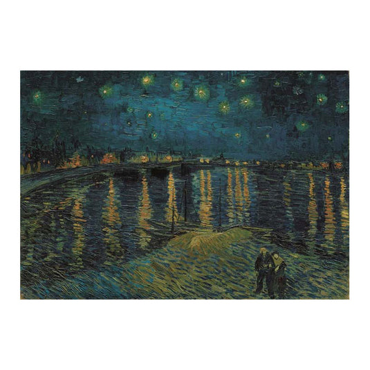 Clementoni legpuzzel kunstwerken sterrennacht boven de rhône, 1000st.