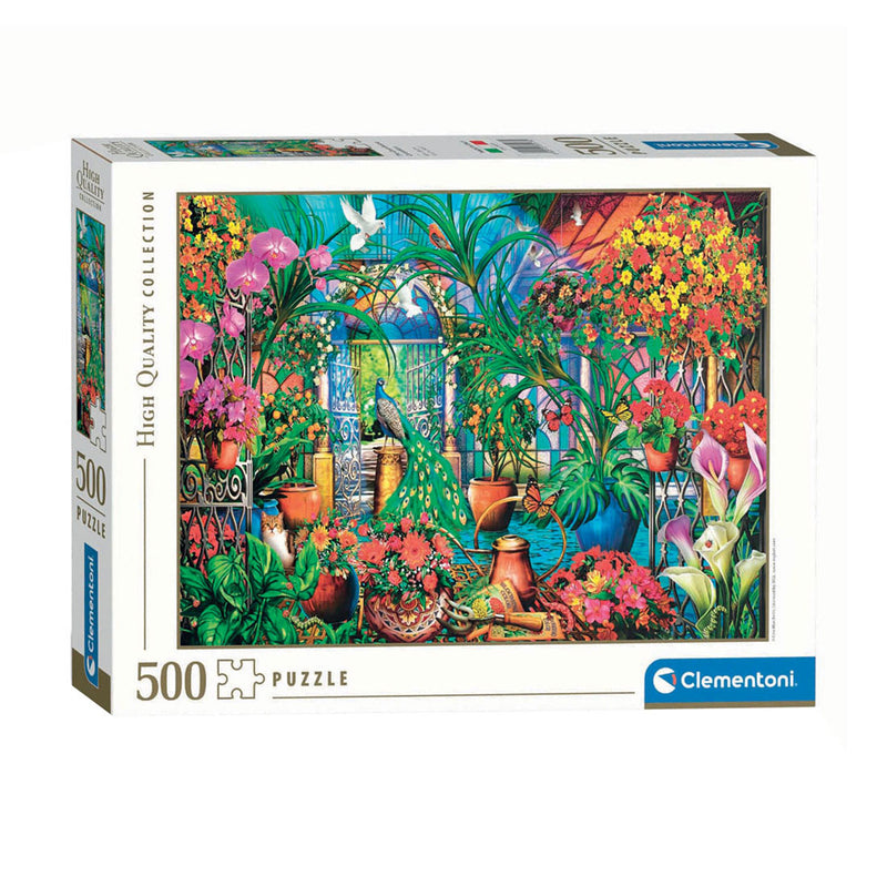 Load image into Gallery viewer, Clementoni legpuzzel kunstwerken the greenhouse caretakers, 500st.

