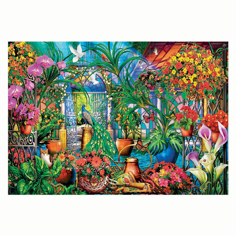 Load image into Gallery viewer, Clementoni legpuzzel kunstwerken the greenhouse caretakers, 500st.
