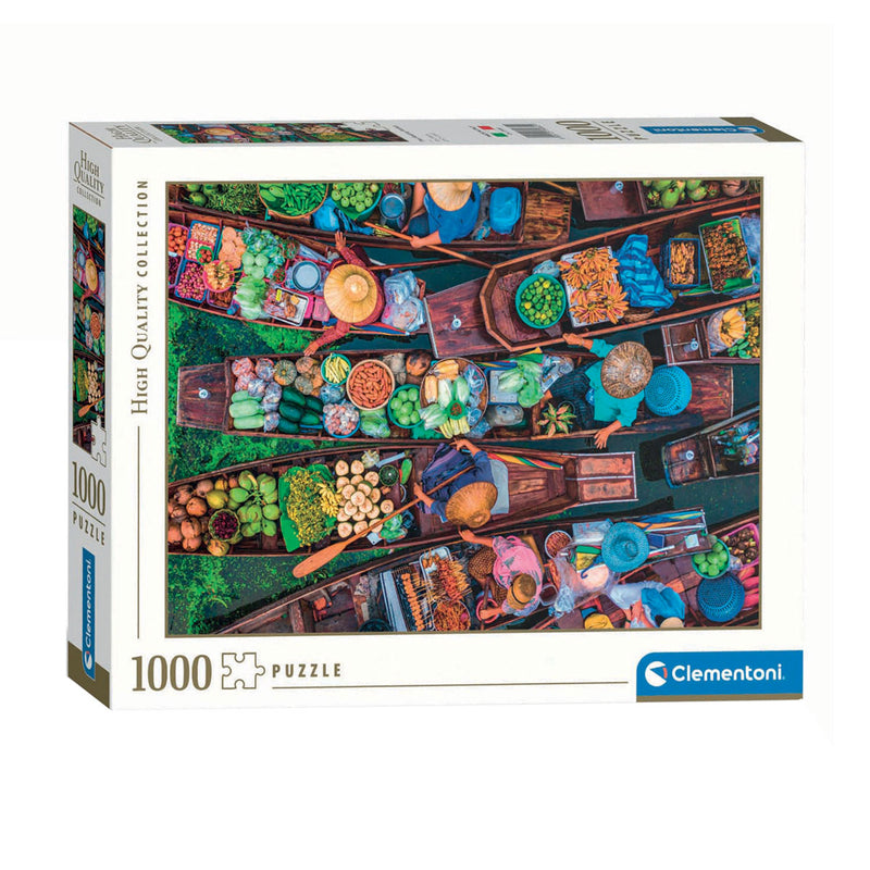 Load image into Gallery viewer, Clementoni puzzel drijvende thaise markt, 1000st.
