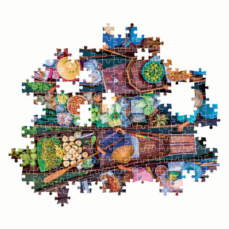 Afbeelding laden in galerijviewer, Clementoni puzzel drijvende thaise markt, 1000st.
