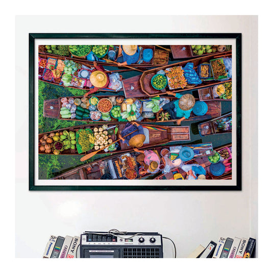 Clementoni puzzel drijvende thaise markt, 1000st.