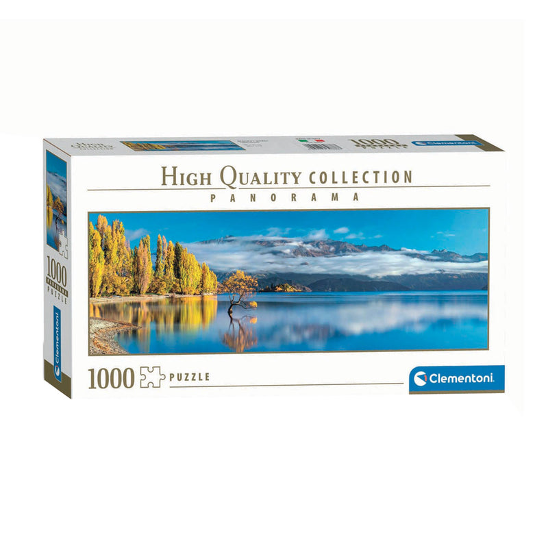 Load image into Gallery viewer, Clementoni panoramapuzzel wanaka's gouden weerspiegelingen, 1000st.
