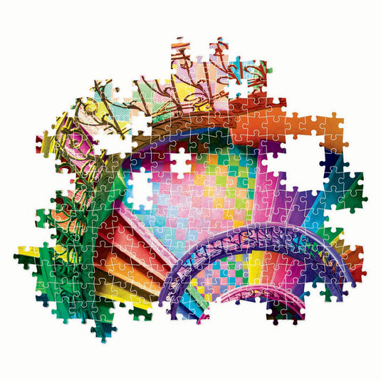 Clementoni legpuzzel compact colorboom trap, 500st.