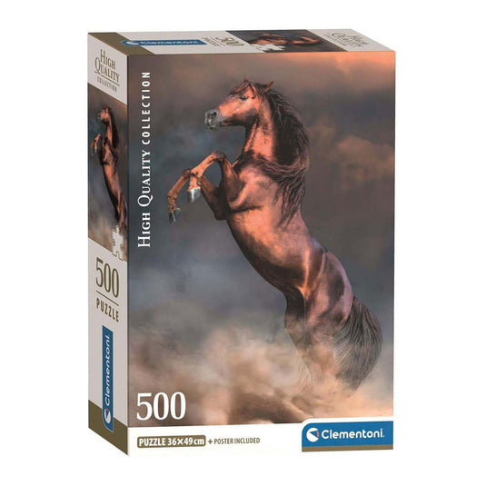 Clementoni legpuzzel wild red stallion, 500st.