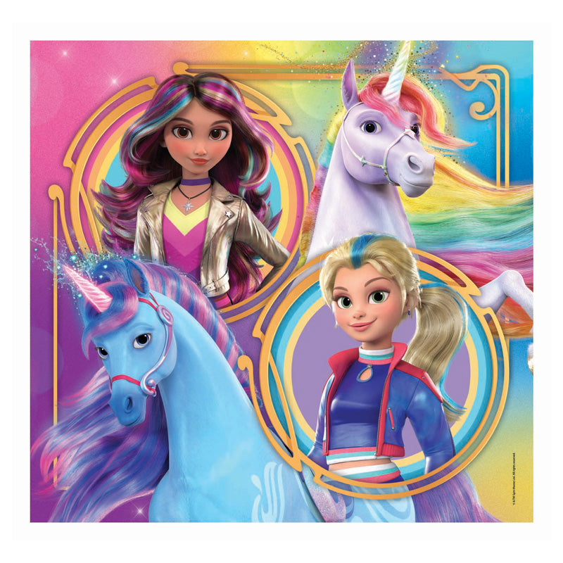 Afbeelding laden in galerijviewer, Clementoni puzzel unicorn academy - 3x48st.
