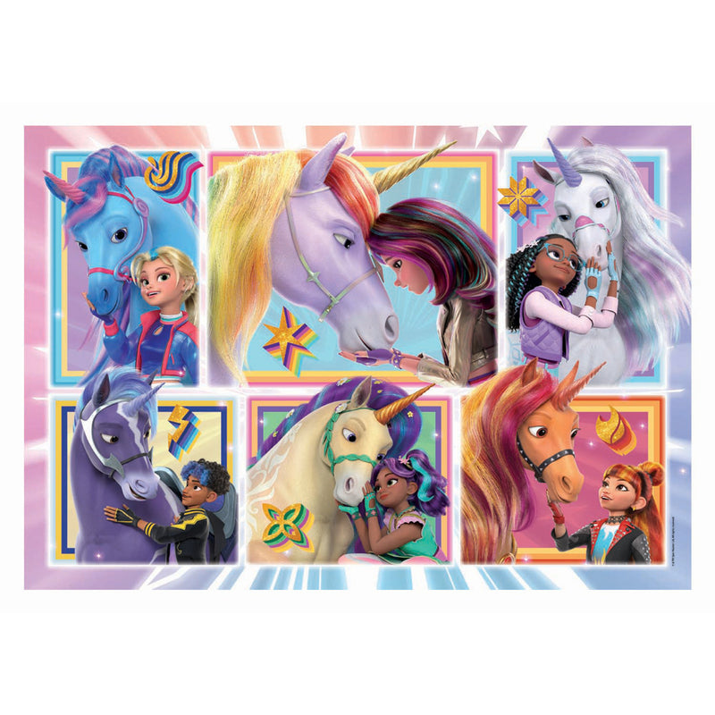 Load image into Gallery viewer, Clementoni puzzel unicorn academy - 6 portretten, 104dlg.
