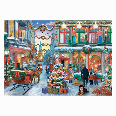 Clementoni legpuzzel kerst puzzel 500 stukjes besneeuwd dorp poster.