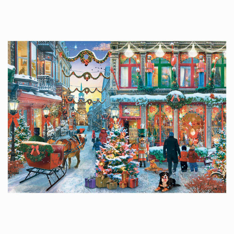 ギャラリービューアに画像をロードする, Clementoni legpuzzel kerst puzzel 500 stukjes besneeuwd dorp poster.
