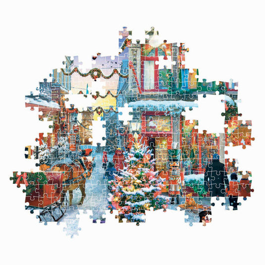 Clementoni legpuzzel kerst puzzel 500 stukjes besneeuwd dorp poster.
