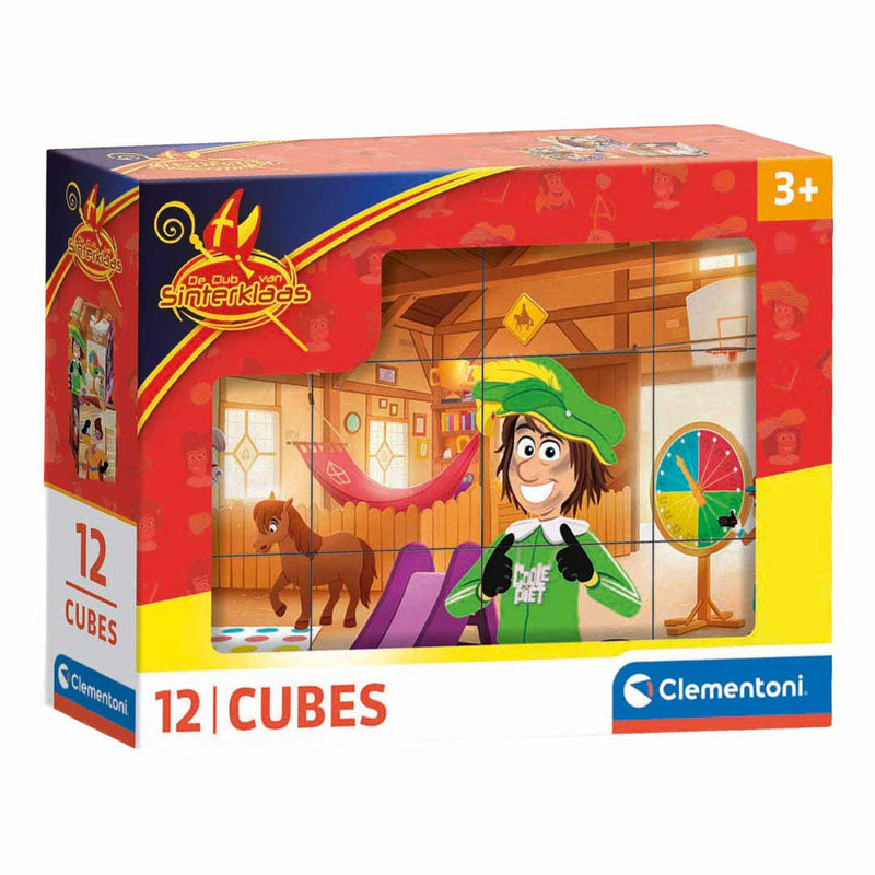 Load image into Gallery viewer, Clementoni blokkenpuzzel sinterklaas - 12st.
