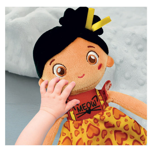 Clementoni zachte knuffelpop kitty kate - knuffel en pop voor baby en peuter - zacht kraamcadeau - wasbaar poppen speelgoed voor de allerkleinsten