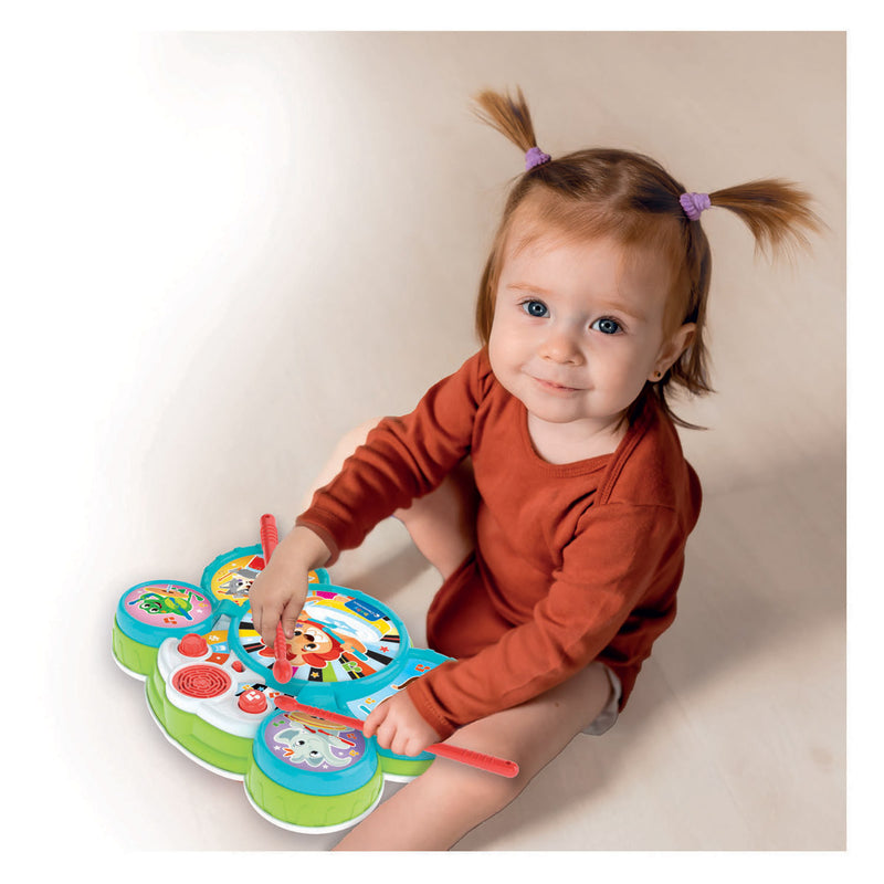 Cargue la imagen en el visor de la galería, Clementoni baby drumset dieren
