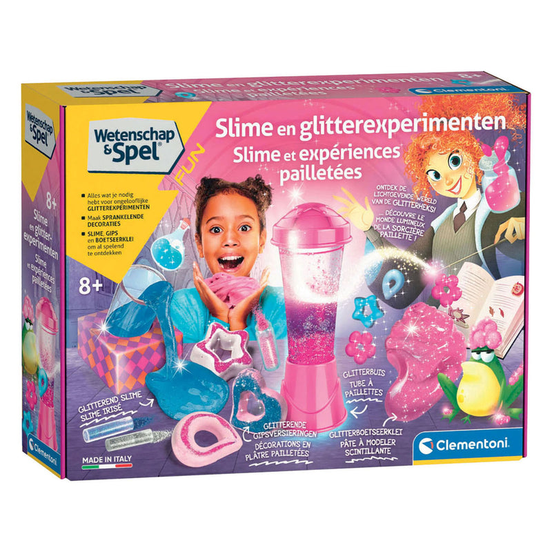 Afbeelding laden in galerijviewer, Clementoni wetenschap spel slime- en glitterexperimenten
