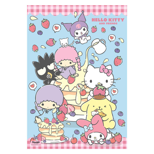 Clementoni legpuzzel hello kitty - puzzel 1000 stukjes - compact box puzzle - puzzels en legpuzzels voor volwassenen