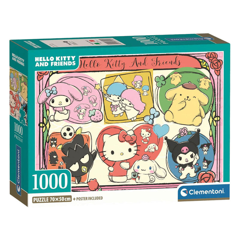 ギャラリービューアに画像をロードする, Clementoni legpuzzel hello kitty and friends - 1000st.
