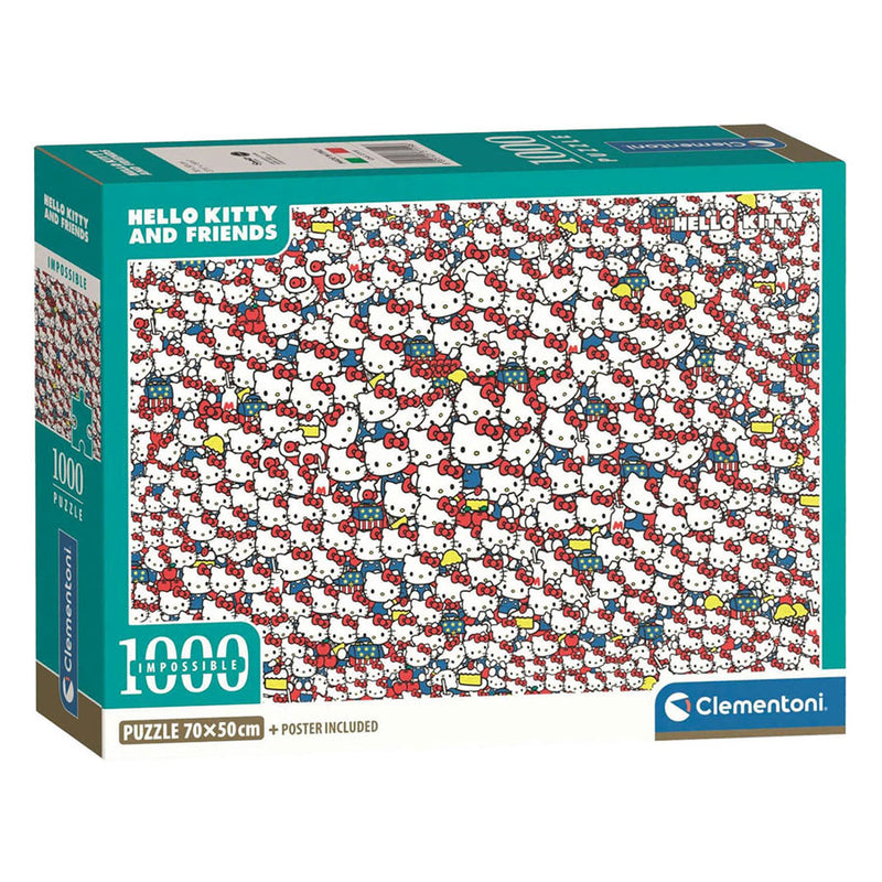 Afbeelding laden in galerijviewer, Clementoni onmogelijke legpuzzel hello kitty - 1000st.
