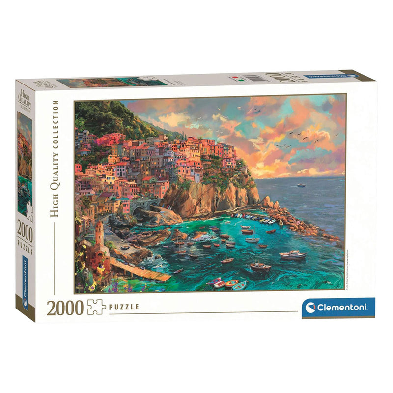 Afbeelding laden in galerijviewer, Clementoni legpuzzel geschilderd manarola - 2000st.
